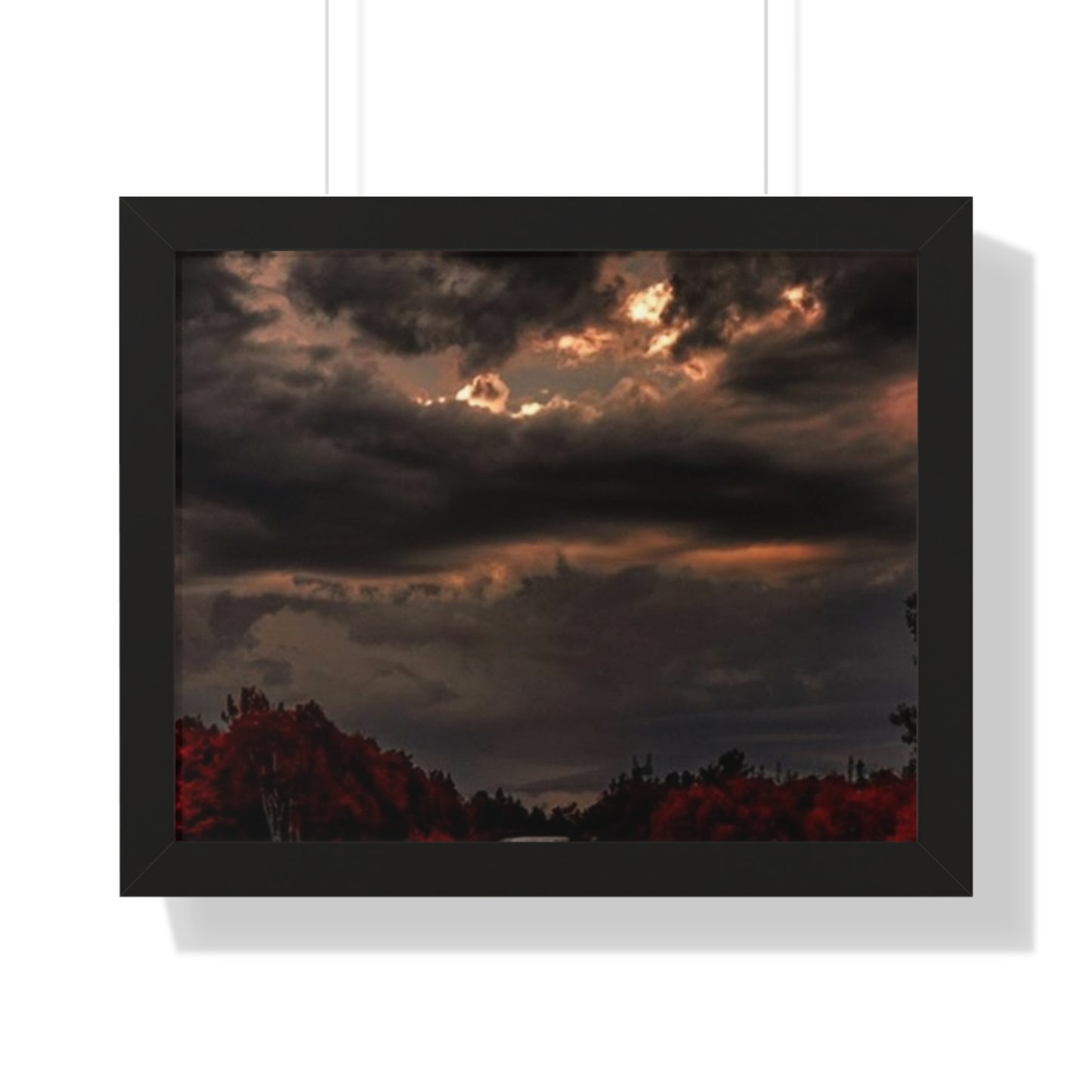 Horizontal Poster - Sun Peaking Through the Clouds Wall Art Print