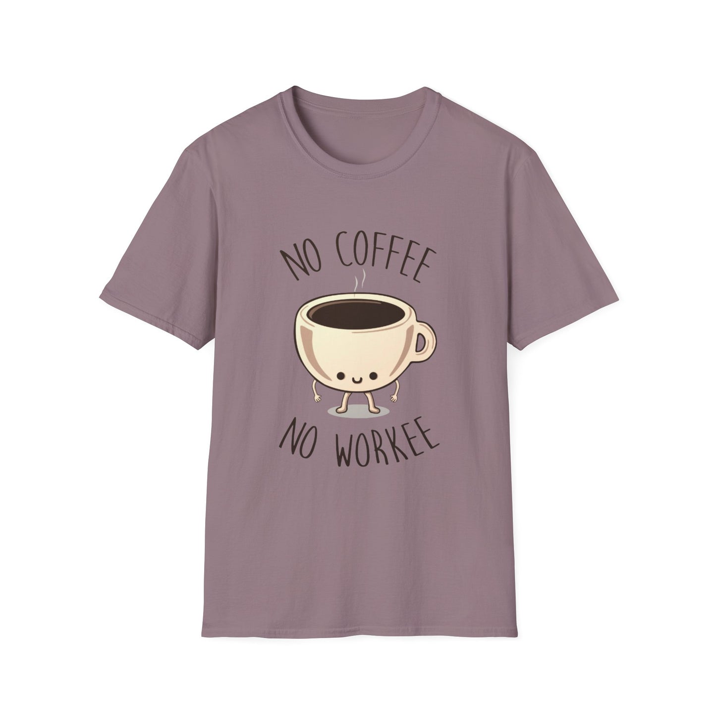 No Coffee No Workee Unisex Softstyle T-Shirt