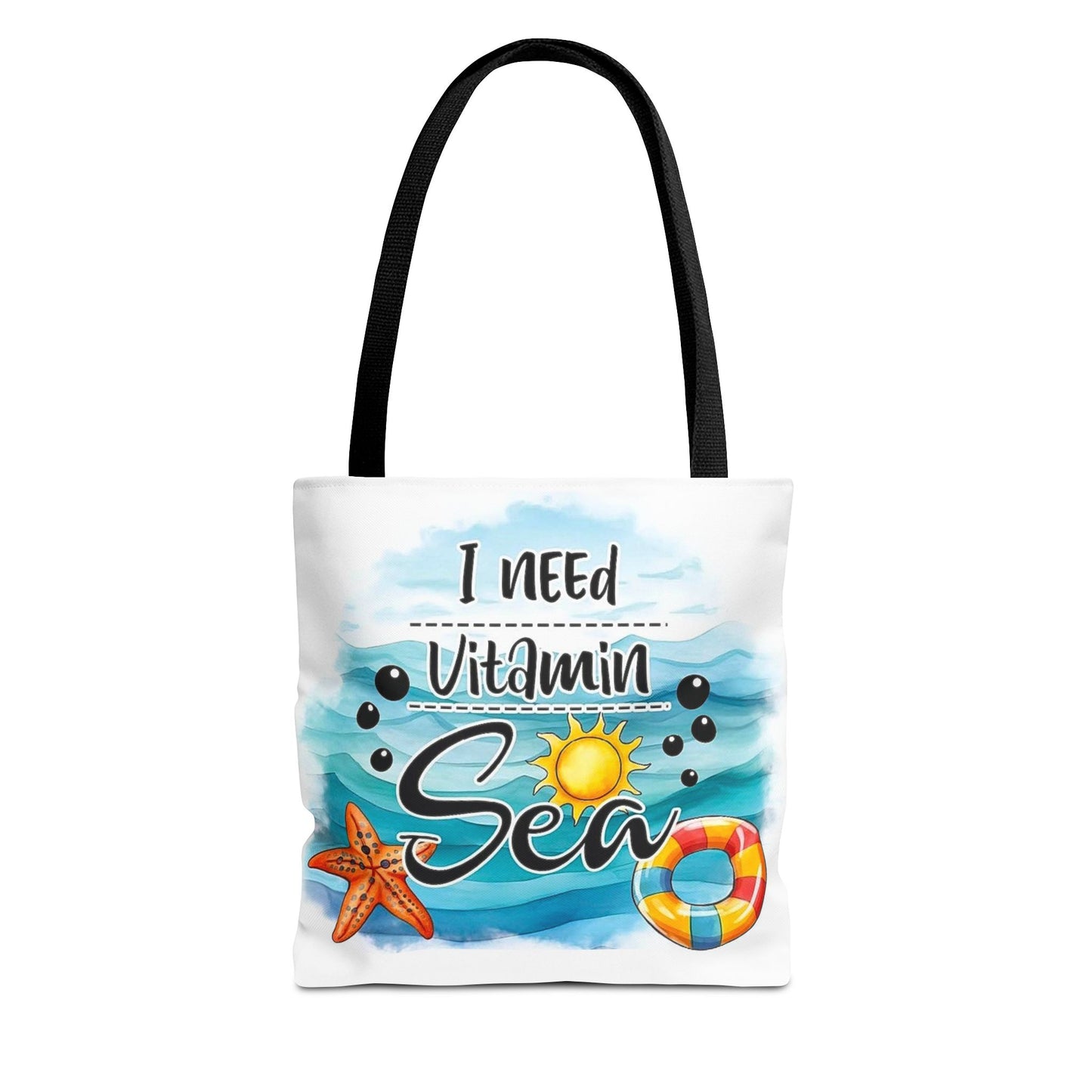 Ocean Vibes Tote Bag, Beach Lover Gift, Vitamin Sea Carryall, Summer Vacation Bag, Coastal Tote, Nautical Tote Bag