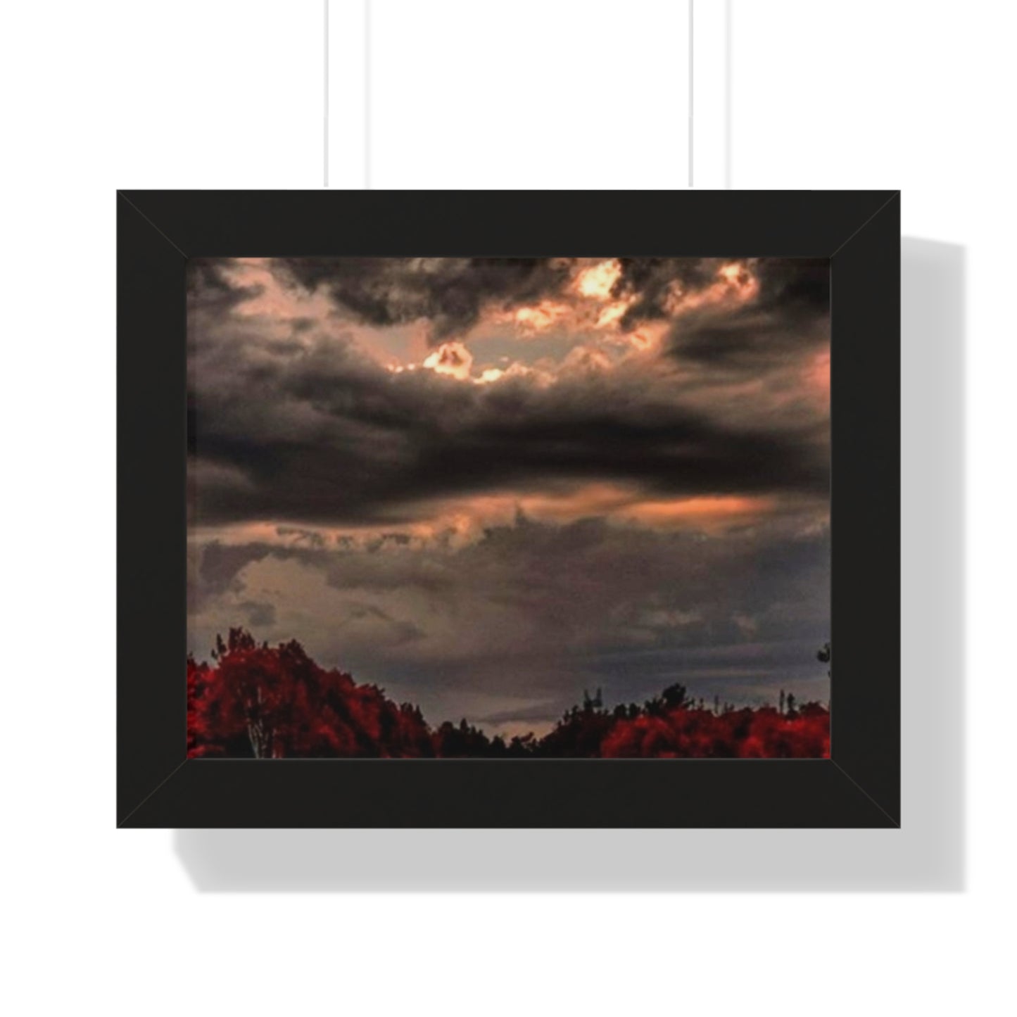 Horizontal Poster - Sun Peaking Through the Clouds Wall Art Print