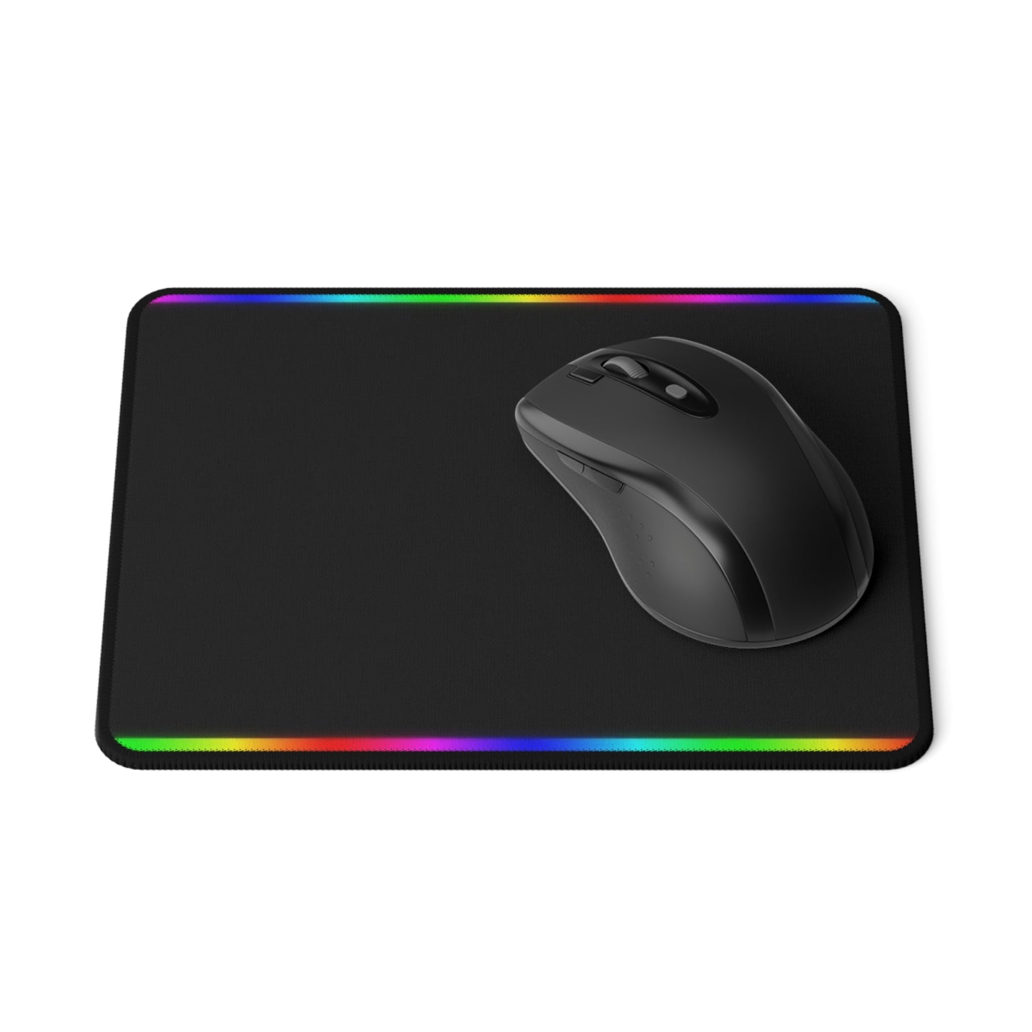 Rainbow Glow Non-Slip Gaming Mouse Pad, Gamer Desk Accessory, Computer Mat, PC