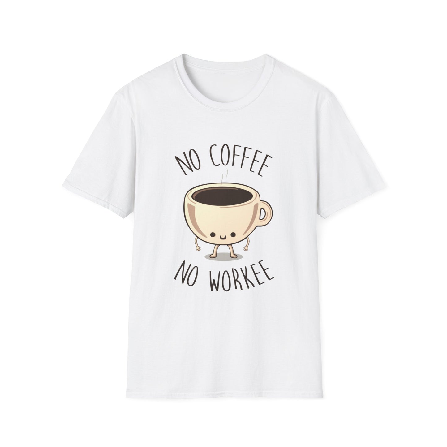 No Coffee No Workee Unisex Softstyle T-Shirt