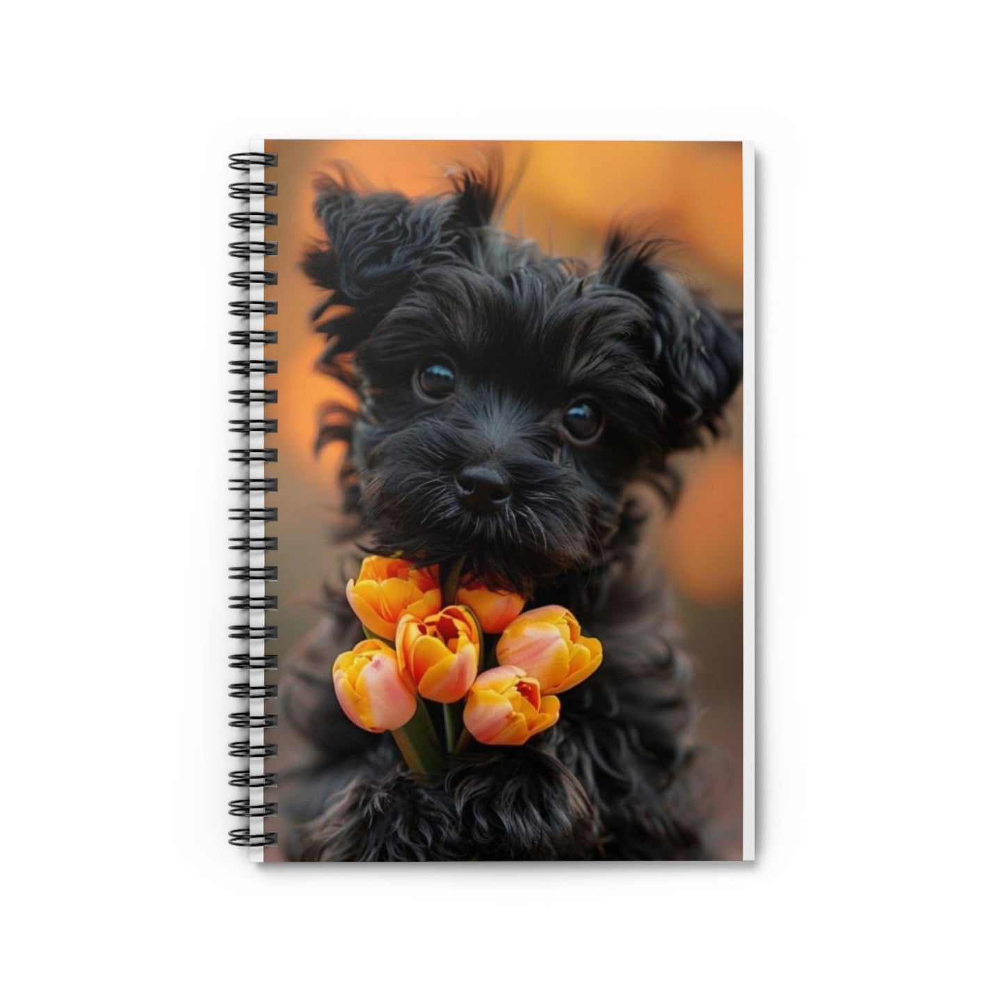 Cute Dog Notebook, Pet Lover Gift, Animal Print Stationery, Puppy Journal, Ruled