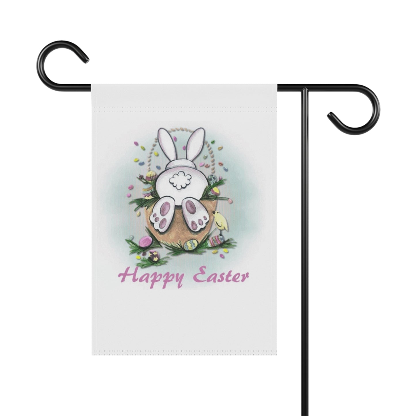 Happy Easter Bunny Garden & House Banner