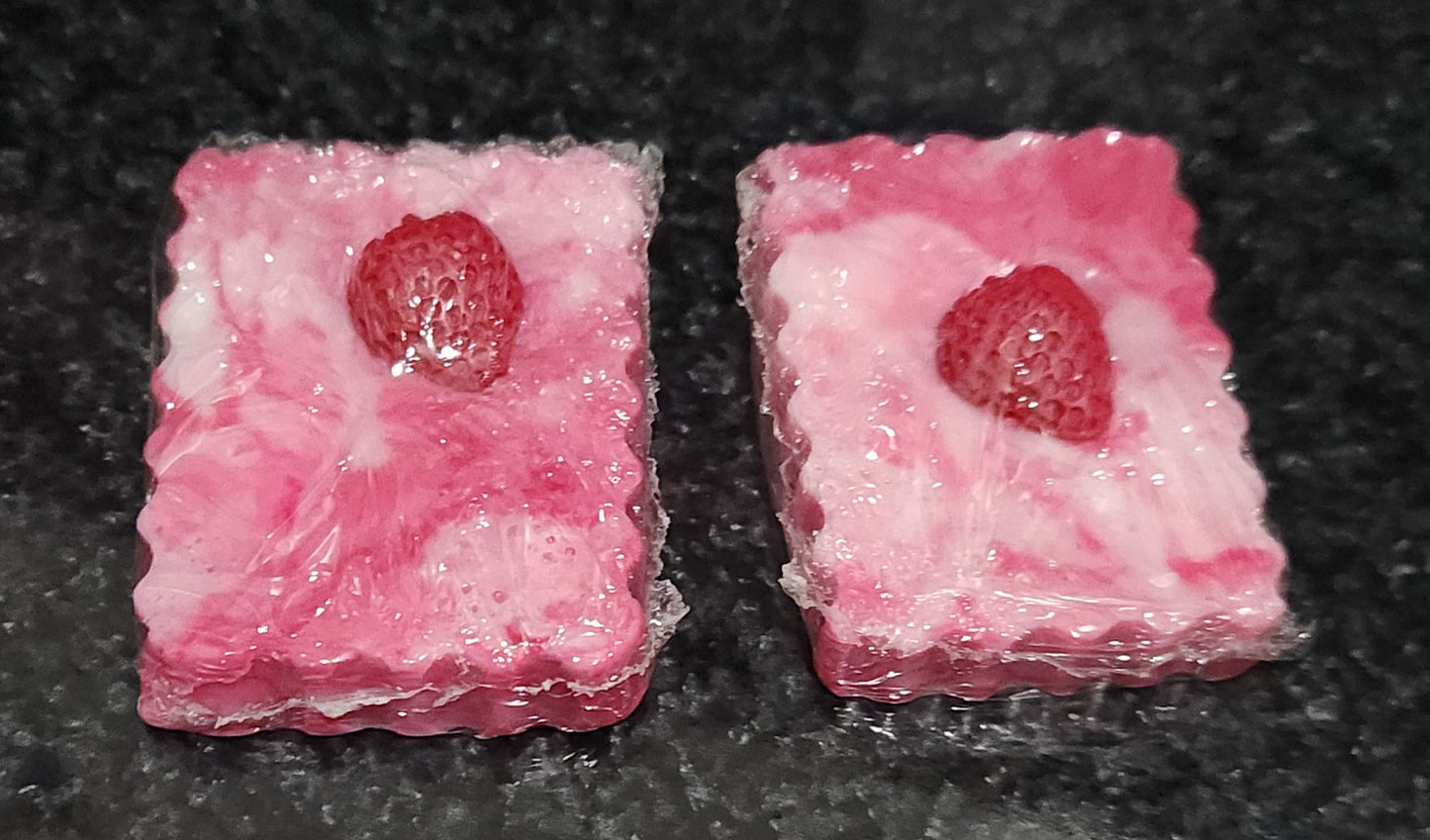 Strawberries and Cream Triple Butter Base Soap