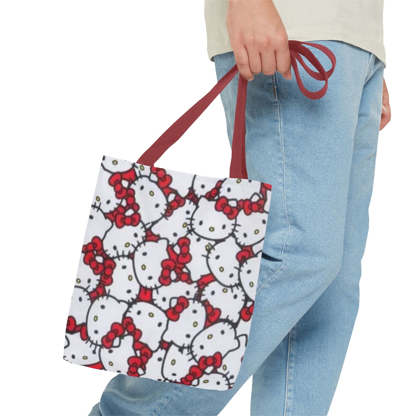 Hello Kitty Tote Bag Cute Kawaii Japanese Style Handbag Purse, Shopping Bag,