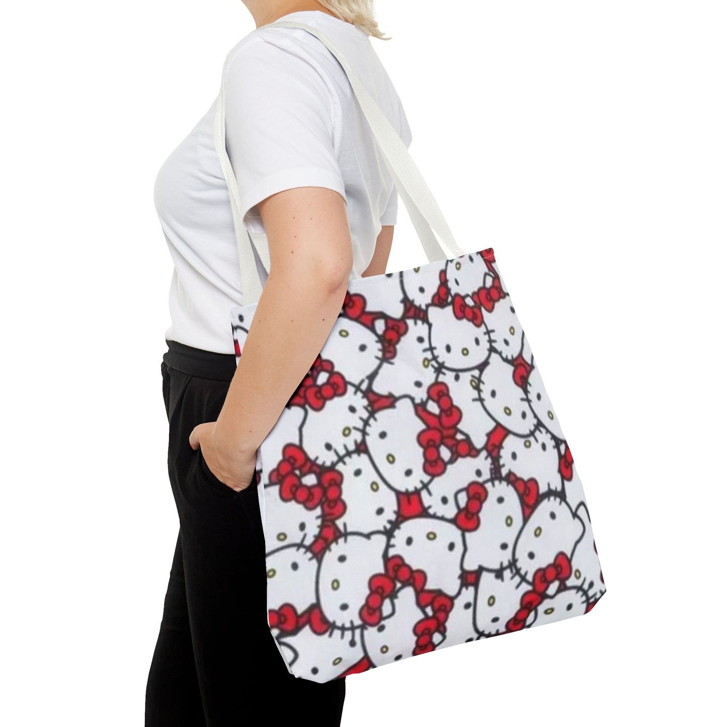 Hello Kitty Tote Bag Cute Kawaii Japanese Style Handbag Purse, Shopping Bag,