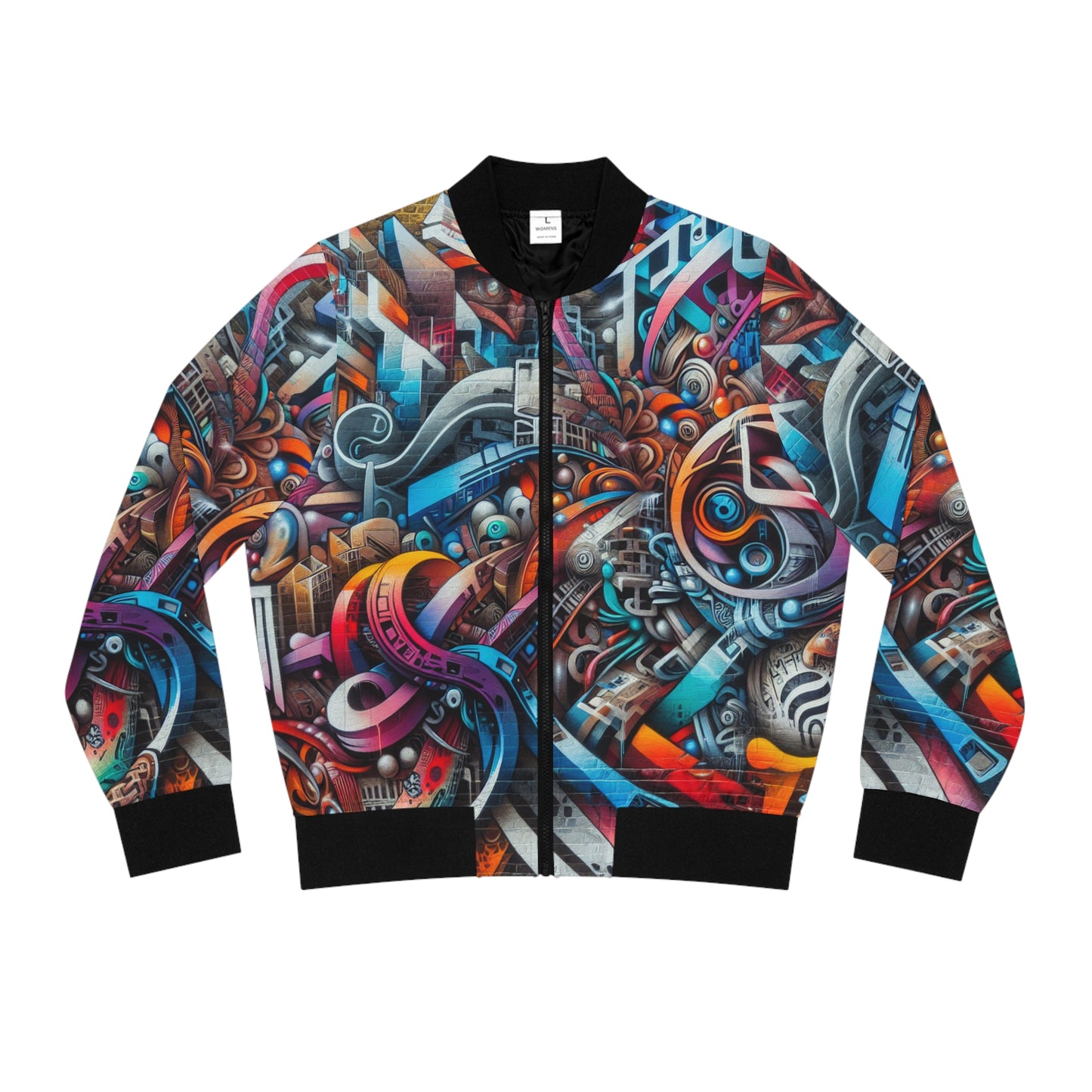 Elevate your street style with our Graffiti Style bomber jacket, complete with matching sneakers.