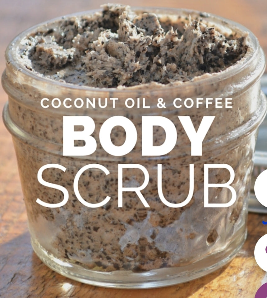 Coconut oil &amp; Coffee Scrub infused with a RICH COFFEE smell